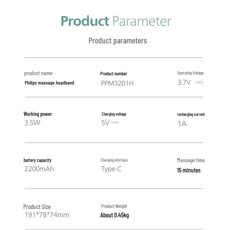 Philips PPM3201H Wireless Smart Head Massager