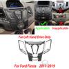 Carbon Fiber Side Air Vent Dashboard Center Console Gear Shift Panel Car Interior Accessories Sticker For Ford Fiesta 2011-