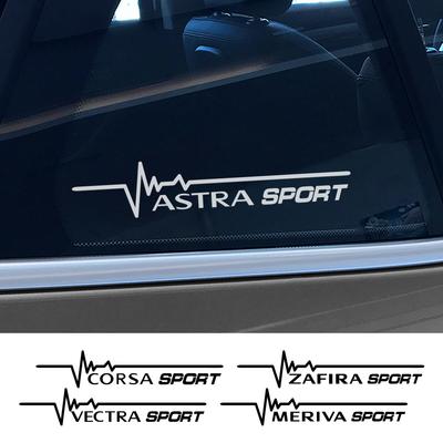 For Astra Opc Insignia Corsa Vectra Zafira Grandland Meriva Car Side Window Lightning Stickers Auto Exterior Decor Decals