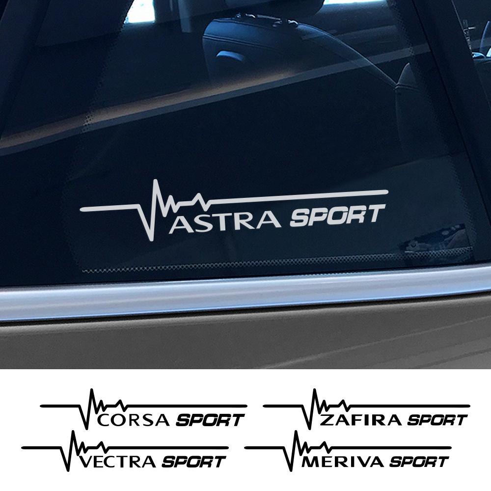 For Opel Astra Opc Insignia Corsa Vectra Zafira Grandland Meriva Car Side Window Lightning Stickers Auto Exterior Decor Decals