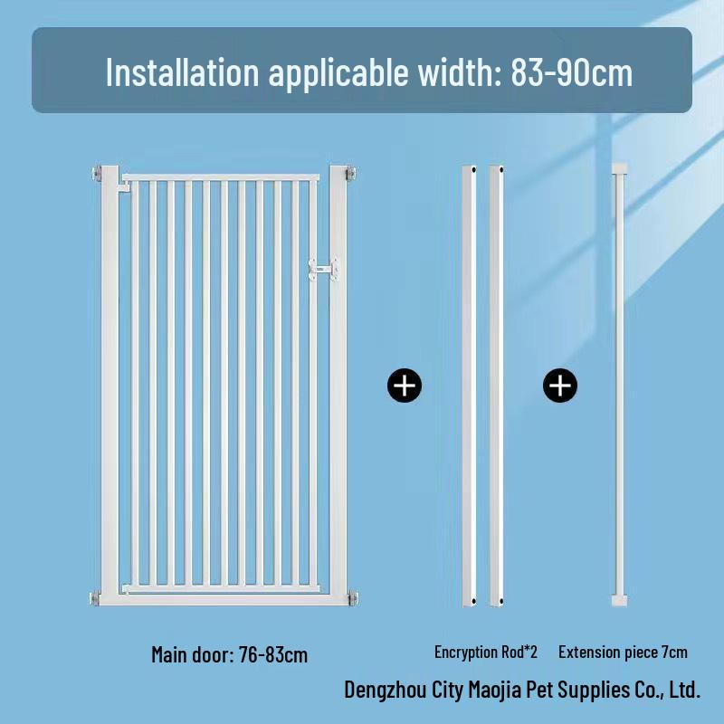 Large No-Drill Pet Gate: Dog Isolation, Cat Guardrail, and Anti-Cat Barrier