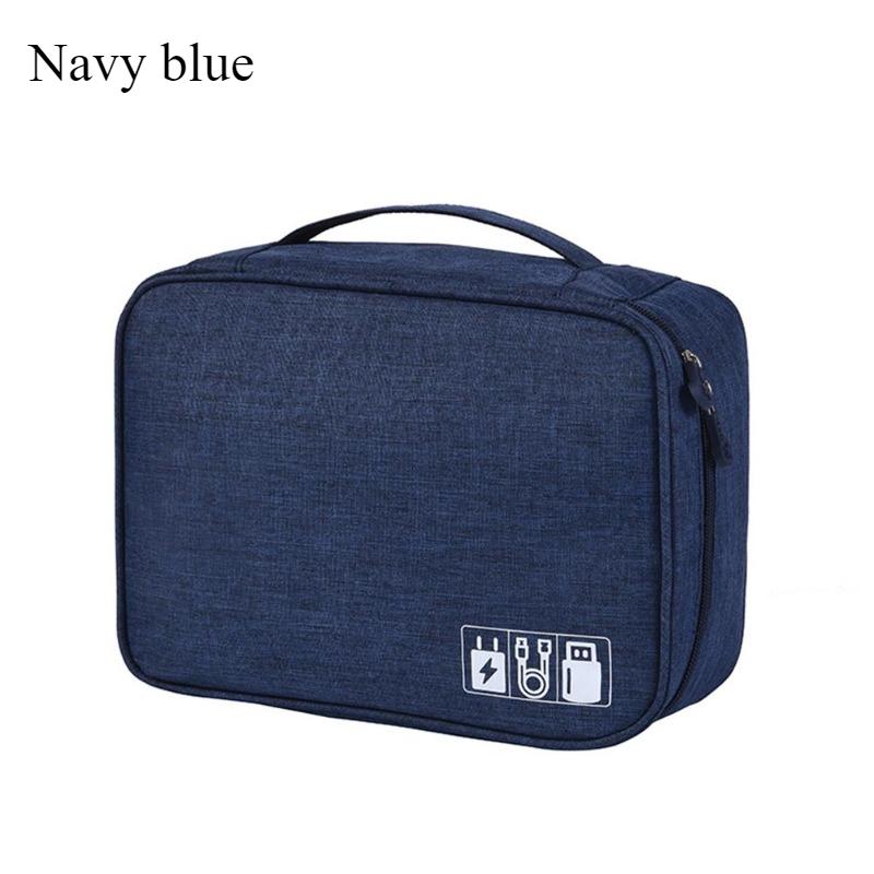 1PC Storage Bag Data Cable Travel Charging Treasure Headset Storage Box Cosmetics Division Storage Digital Bag