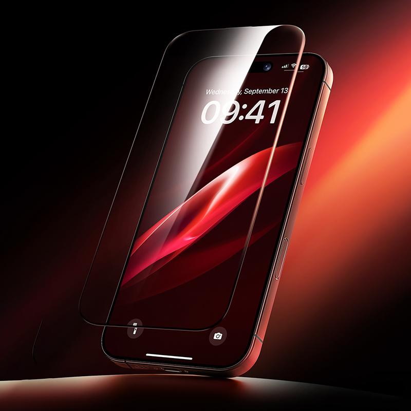 

BENKS For iPhone 16 Plus/15 Plus/14 Pro Max Zero Sense HD Clear Screen Protector High Aluminium-Silicon Glass Film Type A