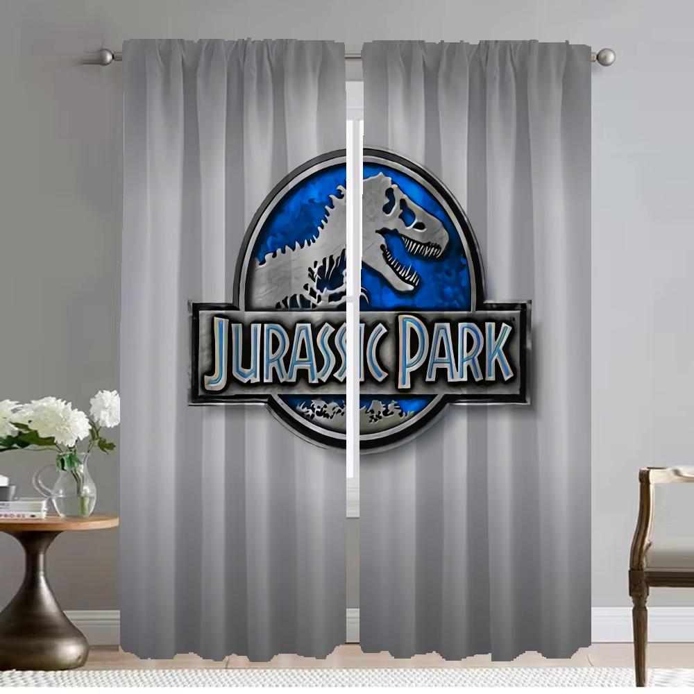 Kitchen Curtains for Bedroom Jurassic Park Curtains Child Room Shades Living Room Curtain Halloween Decoration Partition Elegant