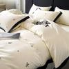 2024 A-Class Silk Tencel 4-Piece Luxury Duvet Cover Set with Embroidery – Princess Style