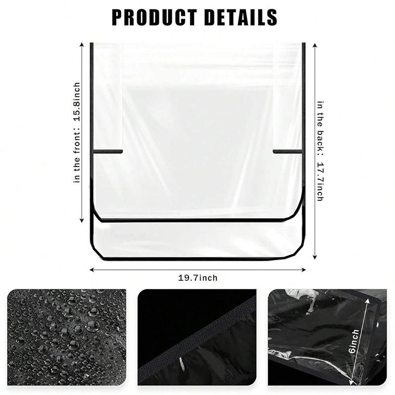 1PC Salon Chair Cover Protector Clear Square Waterproof Hairdressing Chair Back Covers Fit Standard Salon Chairs Office Chairs