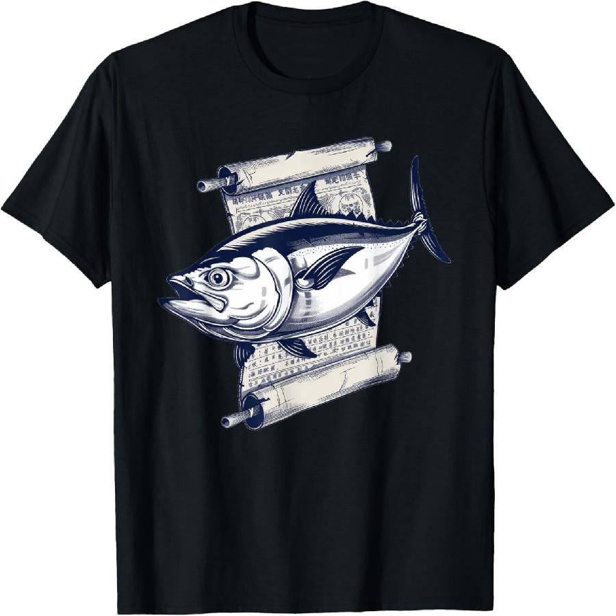 Bluefin Tuna With An Ancient Scroll T-Shirt S
