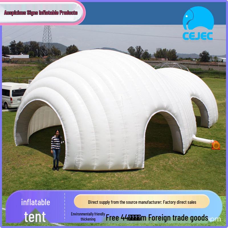 Large Outdoor Waterproof Inflatable Tent for Camping & Events with Sun Protection