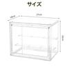 Samcos Figure Display Transparent Removable Magnetic Display Gift Case, Storage, Dustproof, Stain-Resistant, Dividers, Door, Case, (271822cm)