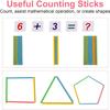 Primary School Abacus Calculation Slider with 100 Beads/Counting Sticks/Number Alphabet Cards Educational Toy Gift for Children Counting Frame