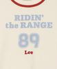 LEE Women Graphic Ringer Crop T-Shirt Cream