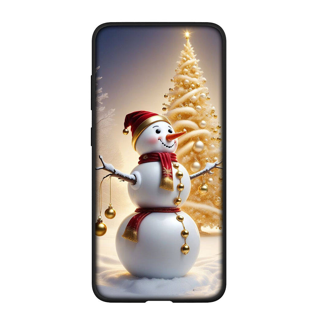 Phone Case for Samsung Galaxy S25 S23 S22 S24 Ultra FE A05 A06 A15 A16 A36 A37 A35 A54 A55 A56 A57 A25 A26 A53 A17 Snowman Merry Christmas Deer Cover