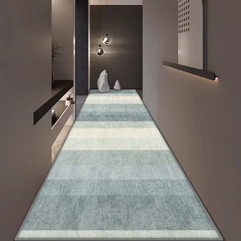Modern Style Long Corridor Carpet Non-slip Hall Runner Easy Clean Hallway Area Rugs Washable Porch Entry Doormat Customizable
