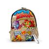 Classic Novelty Superzings Backpacks Boys/Girls Pupil School Bags 3D Print Keychains Oxford Waterproof Cute Small Backpacks