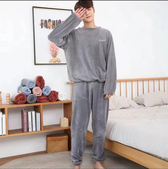 Unisex-Pyjama-Set aus Flanell in Übergröße für Herbst/Winter 2025