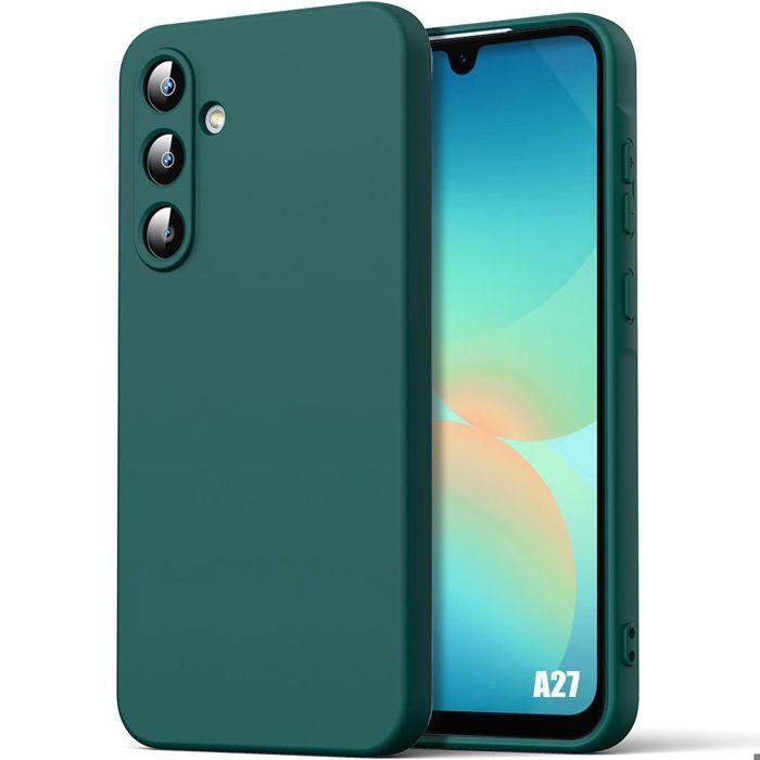 Case for Samsung Galaxy A27 5G, Ultra Slim Silicone Protection Anti-Scratch Shockproof Midnight Green