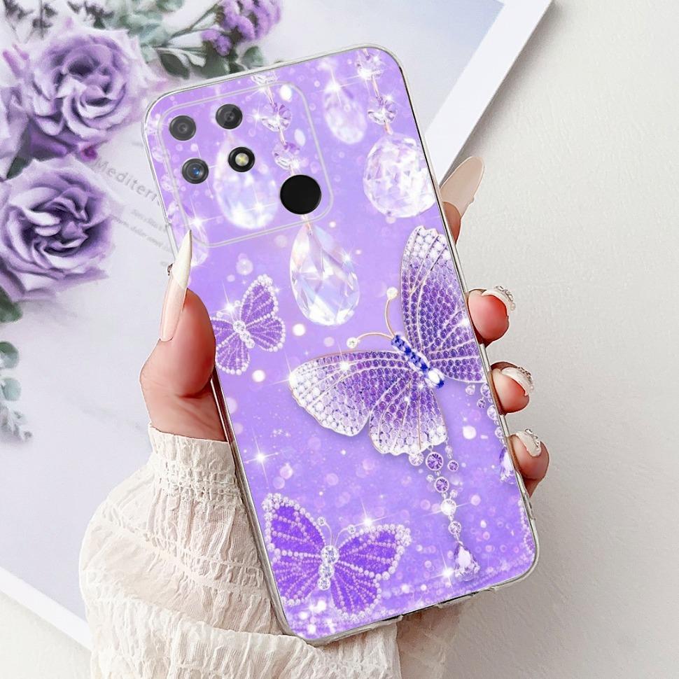 Soft Full RMX3430 Protective Cover For Realme Narzo 50A Casing Cat Pattern For Realme Narzo 50A Narzo50A Silicone Covers Case