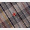 Women's Plaid Color Weave Pima Cotton Button-Up Long Sleeve Shirt - Autumn/Winter Collection, Style FSY51266
