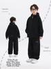 2025 Boys' Fleece-Lined Ski Suit: Thick Two-Piece Set for Kids, Autumn/Winter Collection
