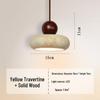 Zhongshan Wabi-Sabi Retro Pendant Light: Vintage Yellow Travertine for Bedroom, Bar, or Homestay Decor.