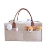 Baby-Filz-Aufbewahrung, Kinderzimmer-Organizer, Korb, Säuglings-Wickeltasche mit Griff, Caddy, Wickelwindel, Kinder-Aufbewahrungsträger, große Tasche