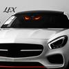 Led Devil Eye Car Decor Solar Eyes Light for Windshield, Window Warning Sign with Three Smart Modes, Auto Interior Night Lights LED Digital
