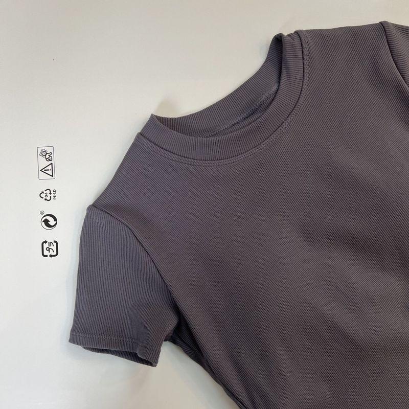 Lu Same Style with Chest Pad Tight Sexy Yoga Clothes Women's Soft Midriff Outfit Sports Tops Silm Fitness T-shirt Short Sleeve