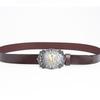 Letter Buckle Belt Men's Whole Cowhide Casual Retro T Buckle Belt Cowhide Black Decorative Fashion Wide Pants Belt Men