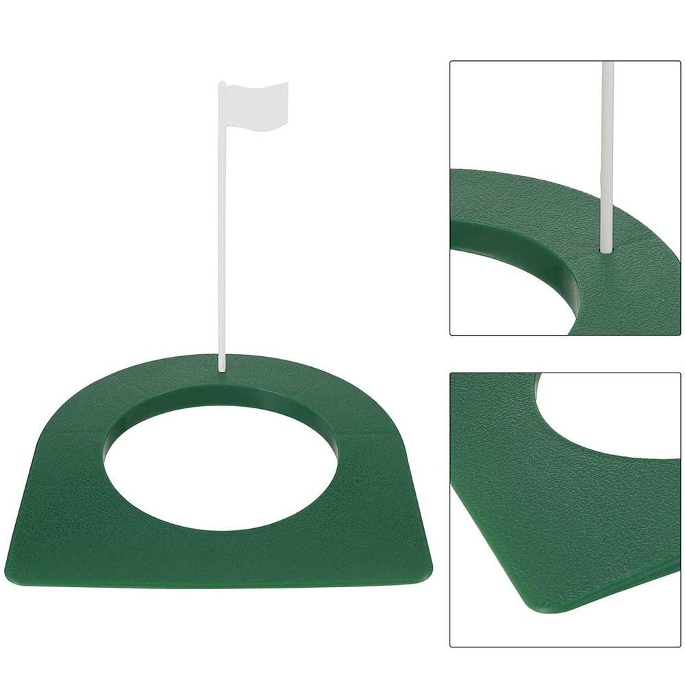 With Hole Flag Golf Putting Hole Cup Golf Training Golf Putting Regulation Cup Backyard