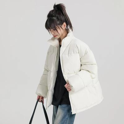 Thickened Down Cotton Padded Coat Women's Winter 2024 New Loose Fit Jacket Student Cotton Coat Trendy