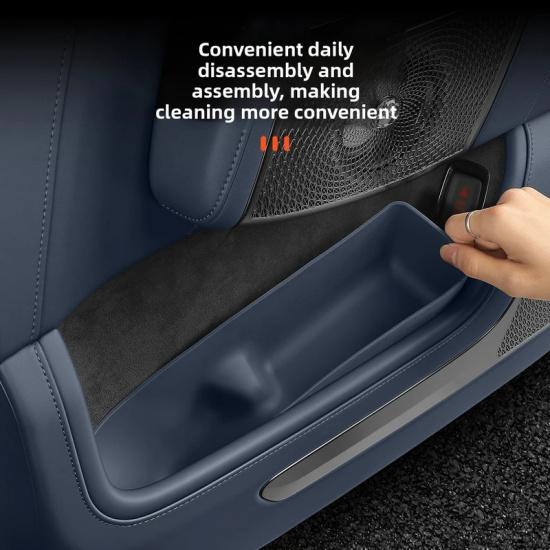 Car Door Silicone Storage Box for Zeekr 9X 2025 2026,Door Slot Pad Car Interior Organizer Anti-Slip Mat Modification Accessories