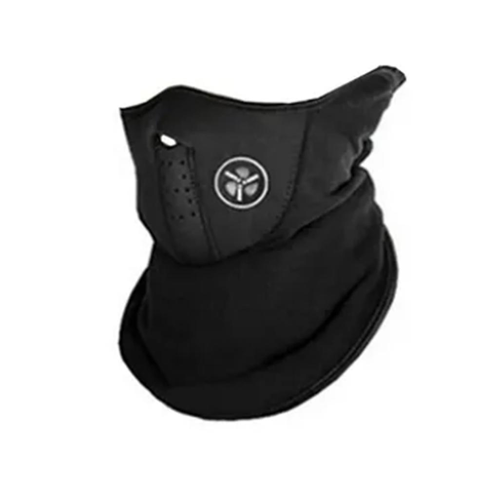 Face Cover Breathable Comfortable Headgear Sun Protective Neck Scarf for Riding Outdoor Black