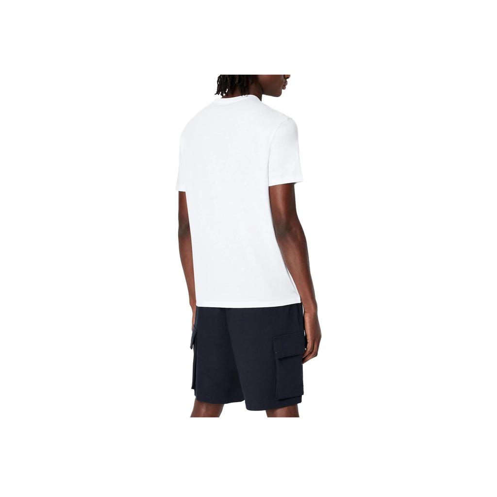 Armani Exchange SS23 Round Neck Pullover Short Sleeve T-Shirt Men Tops White 3RZTJA-ZJ8EZ-1100
