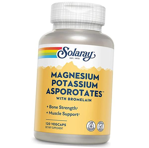 

Калій та Магній Аспартат, Magnesium Potassium Asporotates, Solaray (36411044) 60vcaps