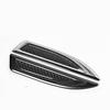 Universal Pair aluminium alloy + Real Carbon Fiber Car Side Body Fender Trims De
