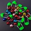 10Pcs Plastic Fishing Rod Alarm Bells Clip Fishing Bites Alarm Double Bells Bites Mark Indicator Fishing Tackle Easy to Use