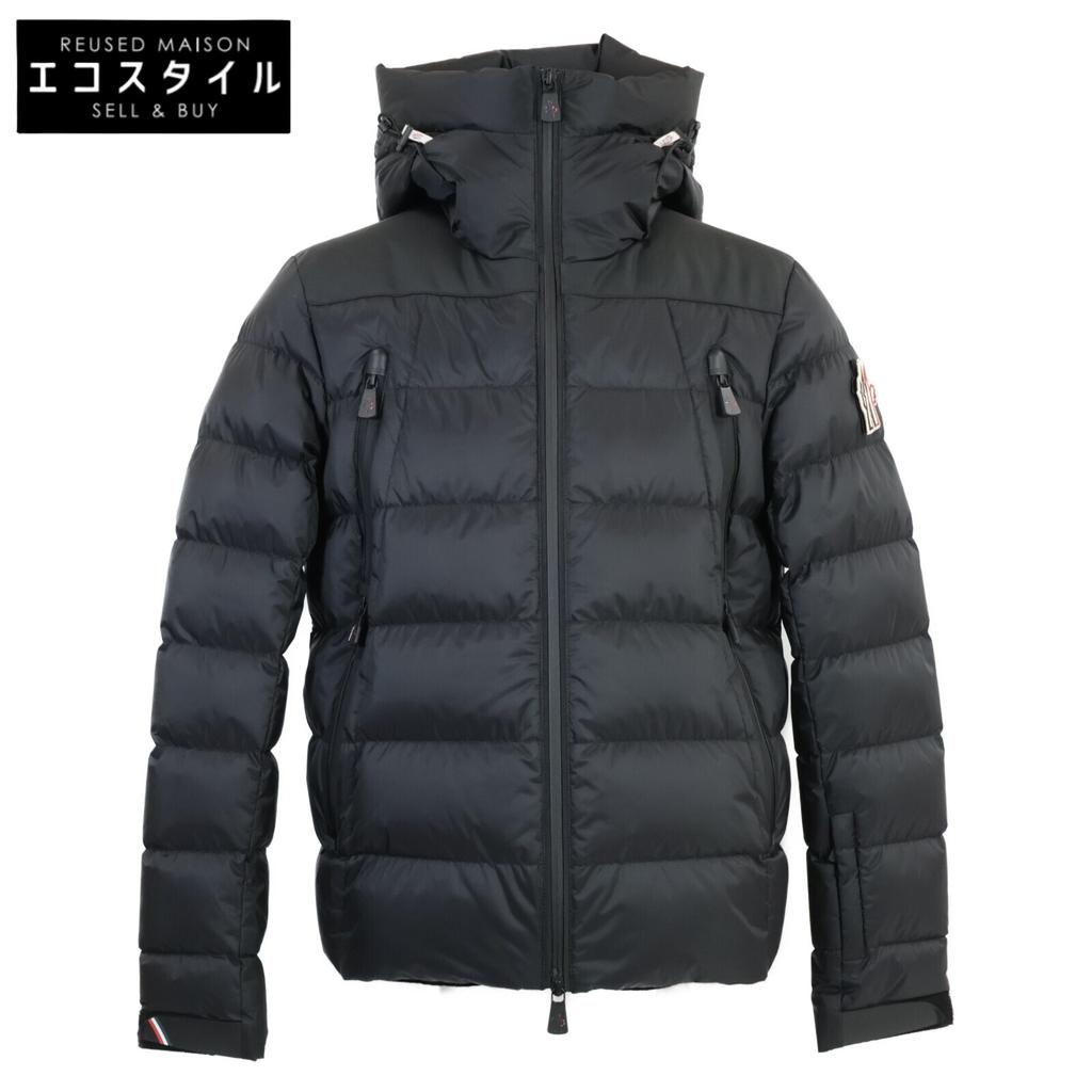 Moncler GRENOBLE 22AW CAMURAC Hooded Short Down Jacket 1 blackUsed