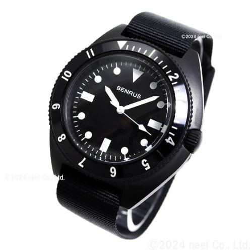 Benrus Military Watch TYPE-1-BLACK Men's Black