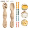 Alimentation Souple en Silicone pour Bébé et Bambin, Lot de 2 pour Purée d'Aliments pour Bébé