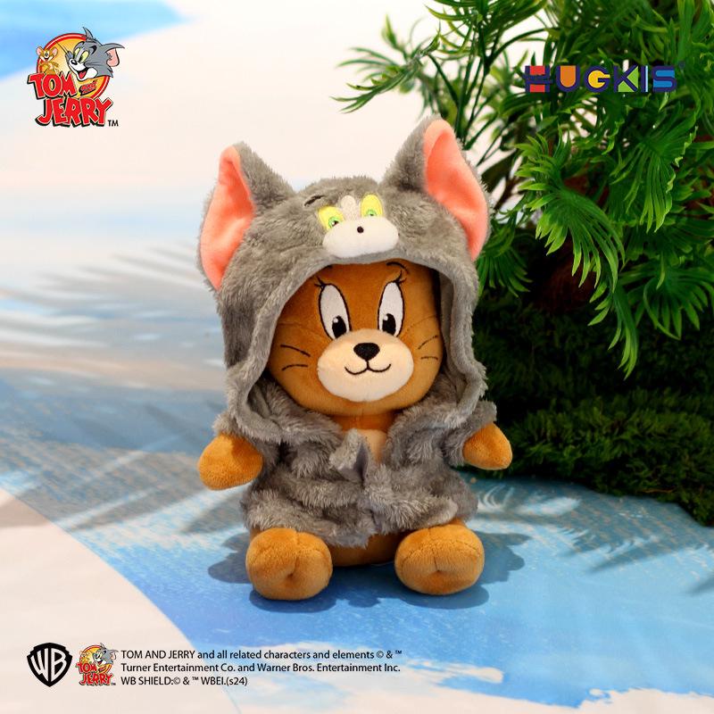 Genuine Tom and Jerry Plush Toy: Tom Cat in Bathrobe Costume - Birthday Gift for Children