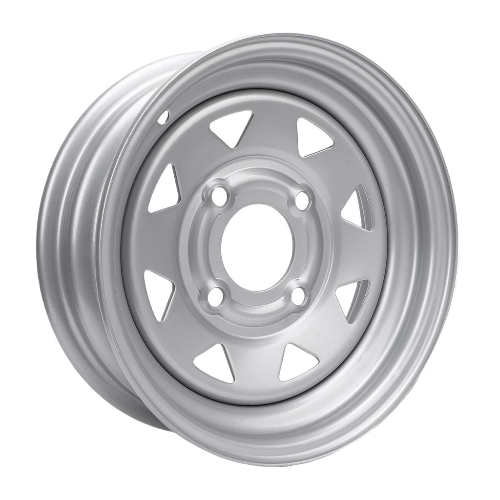 Anhängerradfelge 12 Zoll Silberfarben 12x4 4 114.3 Anhängerradfelge Ersatz für Frachtboot