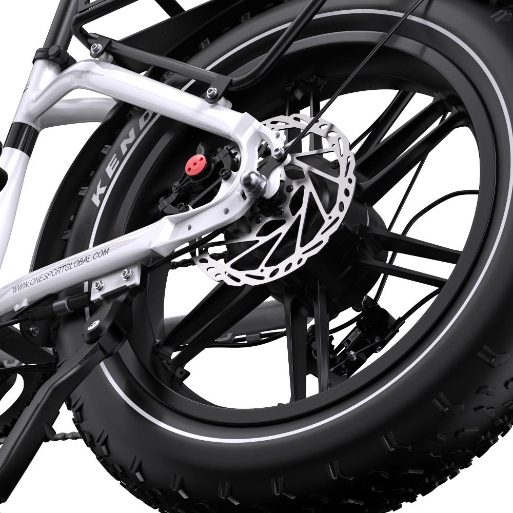 ONESPORT OT08 E-Bike für Erwachsene - 500W Reaktionsschneller Motor 48V18Ah Abnehmbarer Akku 120KG Tragfähigkeit Perfekt für den täglichen Gebrauch