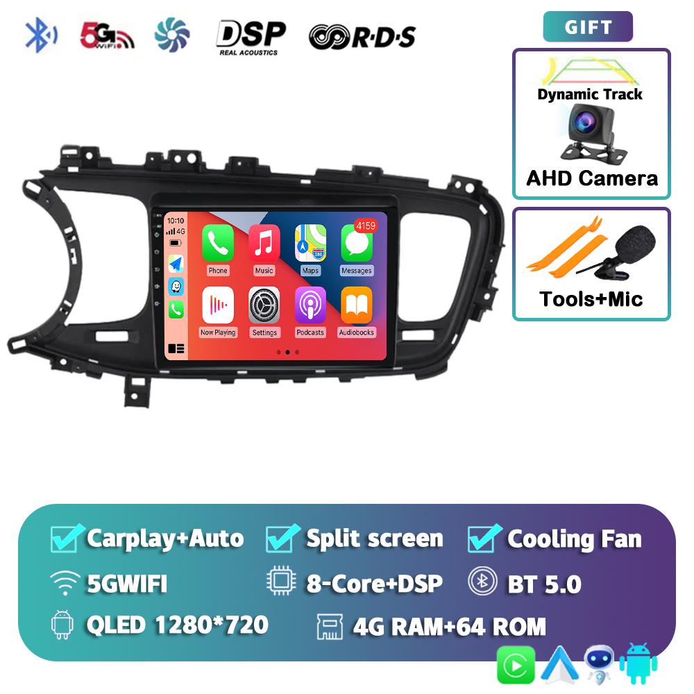 Android 14 Carplay Auto Car Radio For Kia K5 Optima 2011 2012 2013 2014 2015 4G Multimedia Video Player Navigation GPS Head Unit