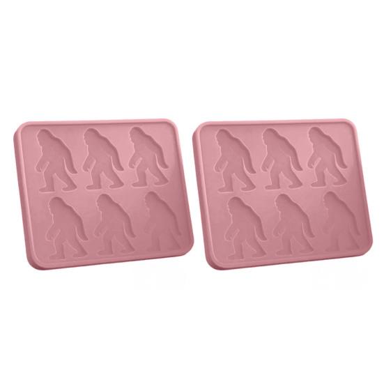 Sasquatch Ice Mold 6 Cavity Silicone Ice Cube Mold Reusable Funny Sasquatch Ice Cube Maker for Whiskey Party Drinks DIY Ice Cubes