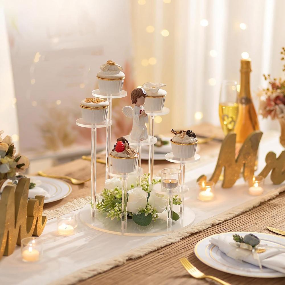 Good-Acrylic Dessert Display Stand Jewelry Cake Perfume Storage Rack Birthday Cupcake Display Rack Organizer