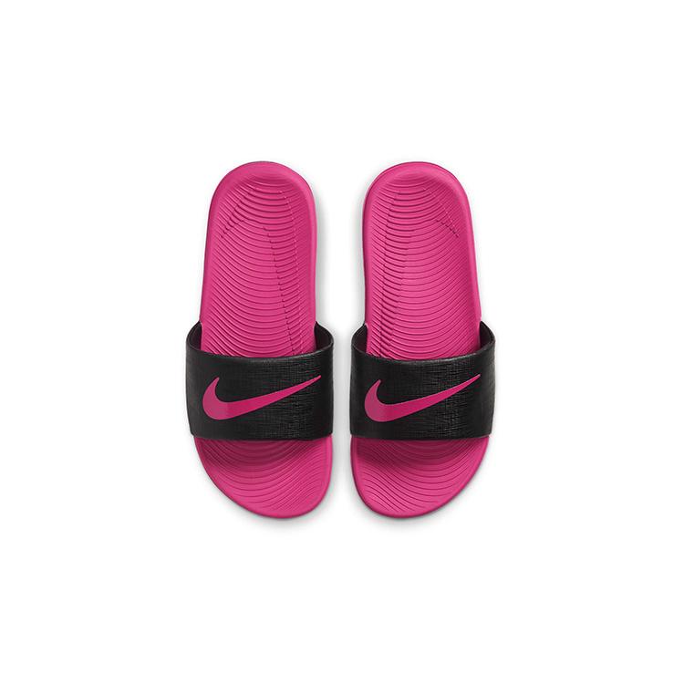 New Nike Kawa Foam Sole Wear resistant And Lightweight Kids' Slippers Black Pink Kids' DD8519-001