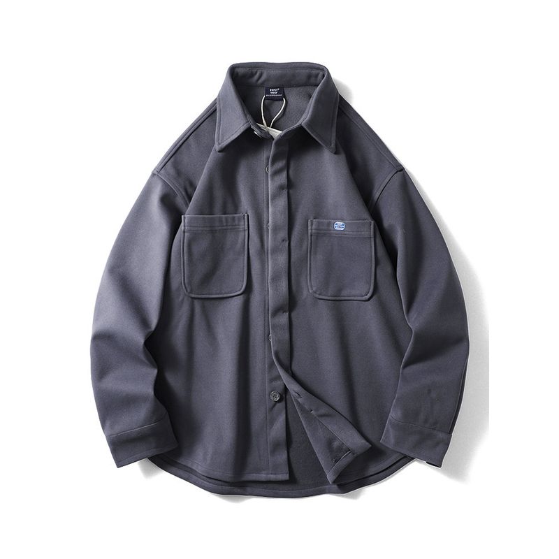 American Retro Workwear Heavy Woolen Shirt for Men, Autumn and Winter Thickened Jacket, Export Quality Warm Casual Shirt