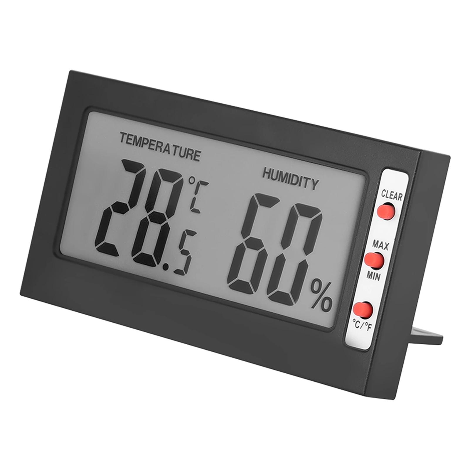 Indoor Digital Thermometers Portable Large Screen ~50℃ 10%Rh~99%Rh Display Temperature Humidity Gaumge Meter For Indoor Garden