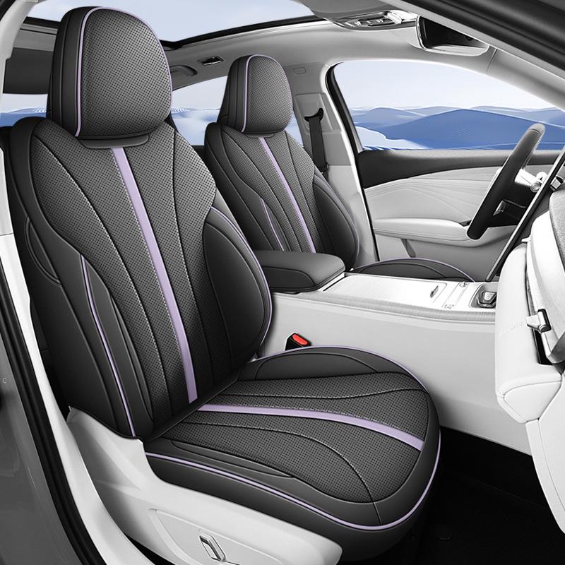 Xingrui L Full Leather Car Seat Cushion for Five-Seat Vehicles - New Model for All Seasons