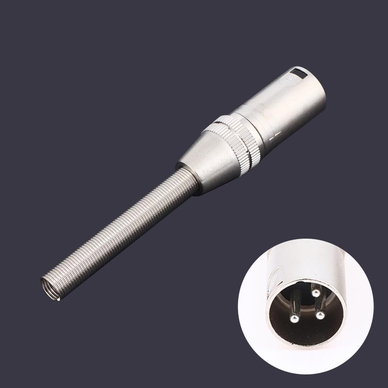 1 2Pcs 3 Pin XLR Male Female Audio Connector With Long Spring For Microphone Plug Signal Stability For Home Studio Podcast Setup
